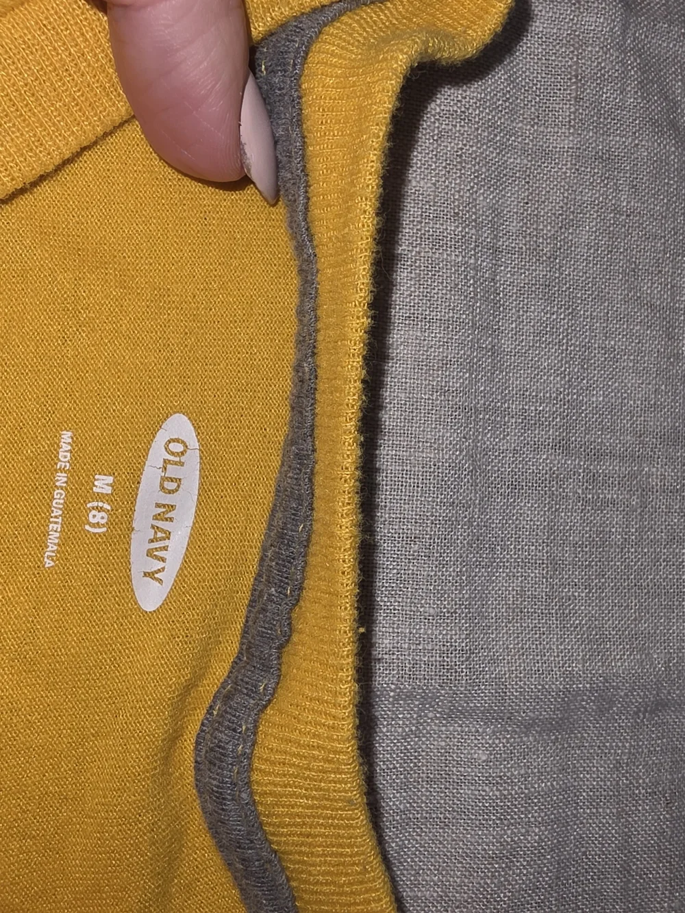 Old Navy Yellow Long Sleeve Tee with Surf Graphic